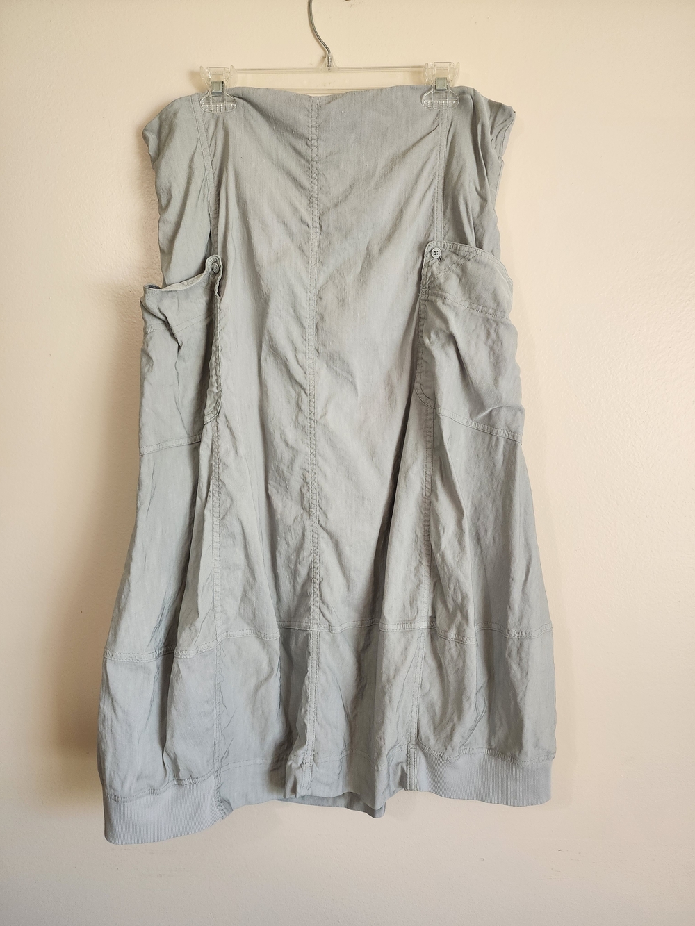 John Varvatos Light Gray Midi Dress